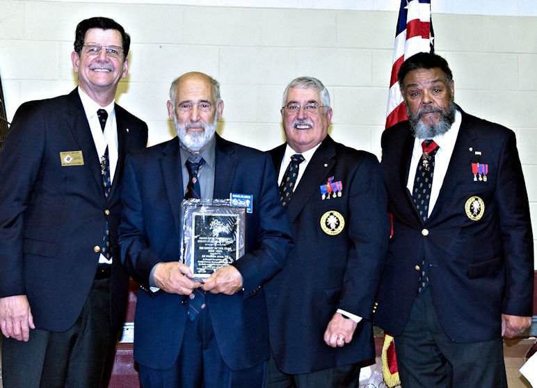 FN Nick Arico Receives Knight of the Year Award
Pictured are (l to r): Tom Sweeney, NJ State Secretary; Nick Arico, FN; Walter Wych, Former Vice Supreme Master; John Brandon, NJ Second District Master
